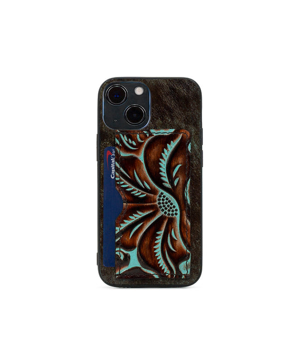 Patricia Nash Vedetta IPhone 13 Mini Case Tooled Turquoise
