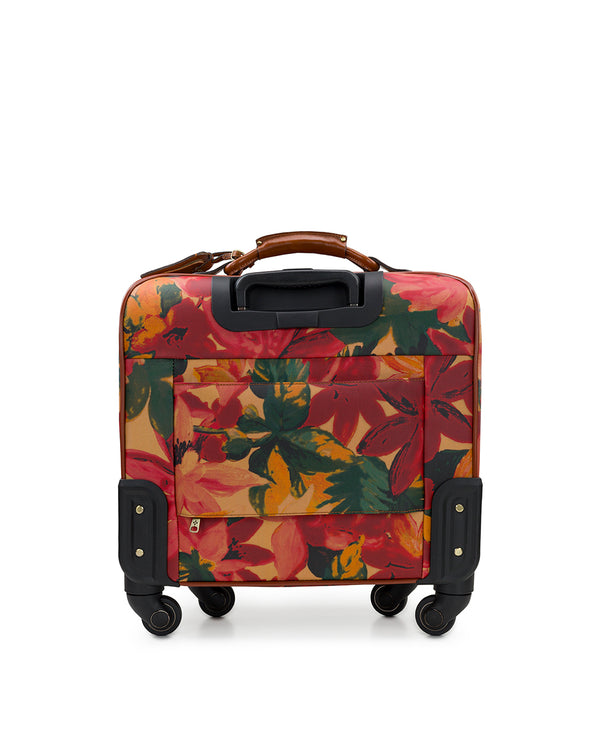 Patricia Nash Velino Trolley Patina Coated Linen Canvas — Spring Multi