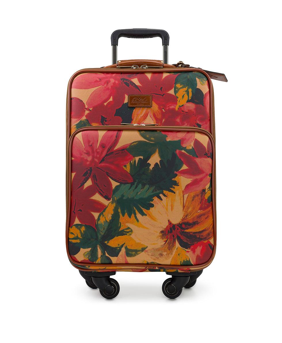 patricia nash Vettore Trolley Patina Coated Linen Canvas — Spring Multi