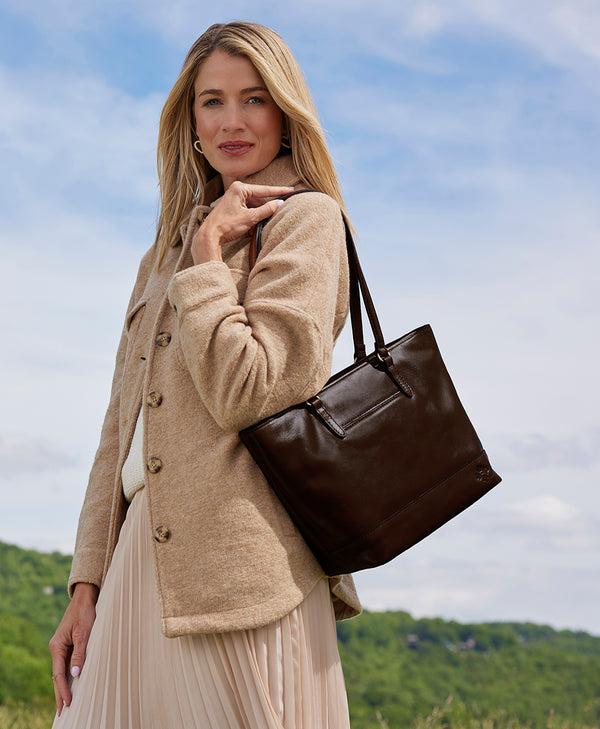 Patricia Nash Violetti Tote Vintage Distressed Leather