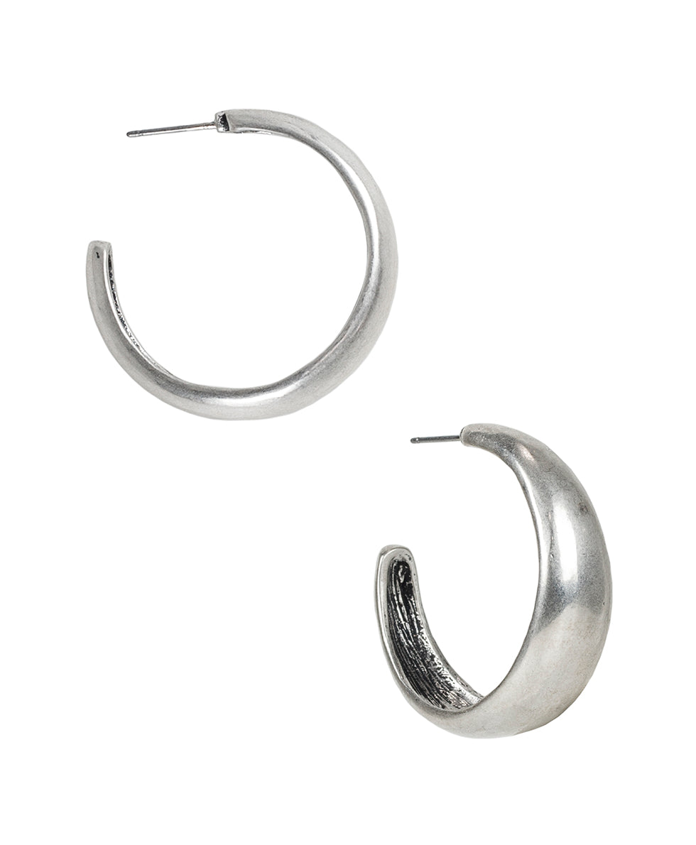 patricia nash Wide Hammered Hoop Earrings Not So Basics