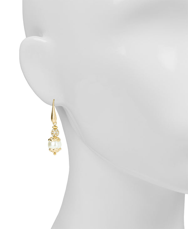 Patricia Nash Wire Drop Pearl Earrings Pearl Collection