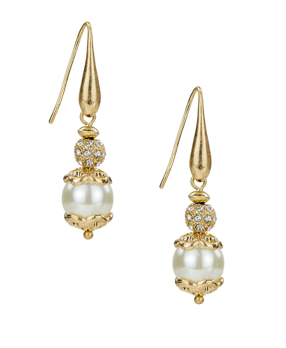 patricia nash Wire Drop Pearl Earrings Pearl Collection