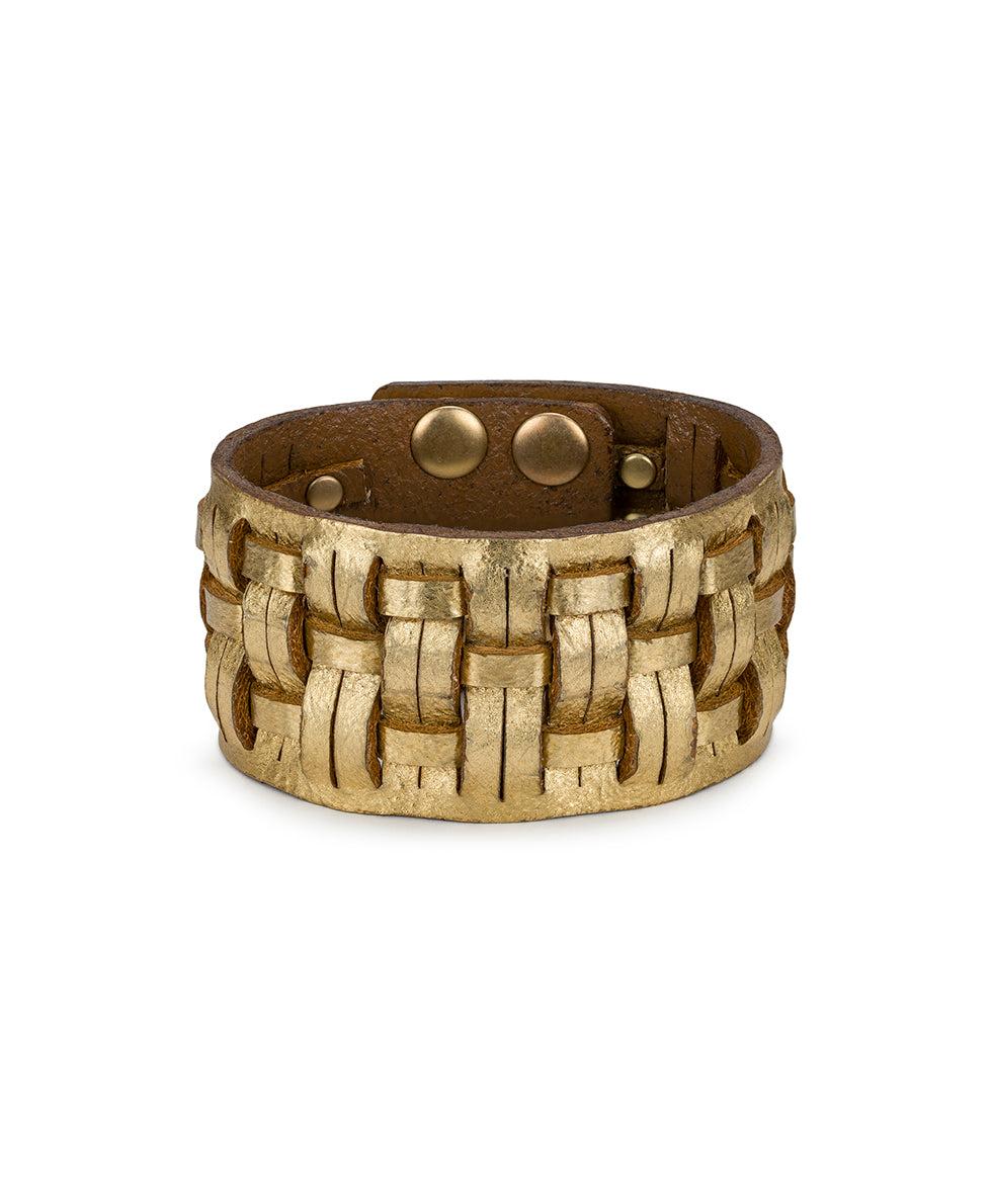 patricia nash Woven Snap Cuff Woven Leather Collection