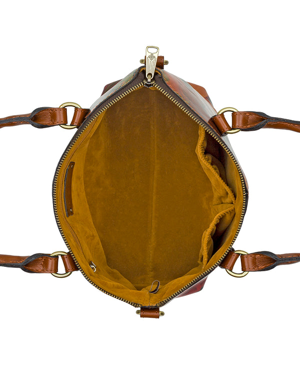 Patricia Nash Zora Top Handle Crossbody Multi Print