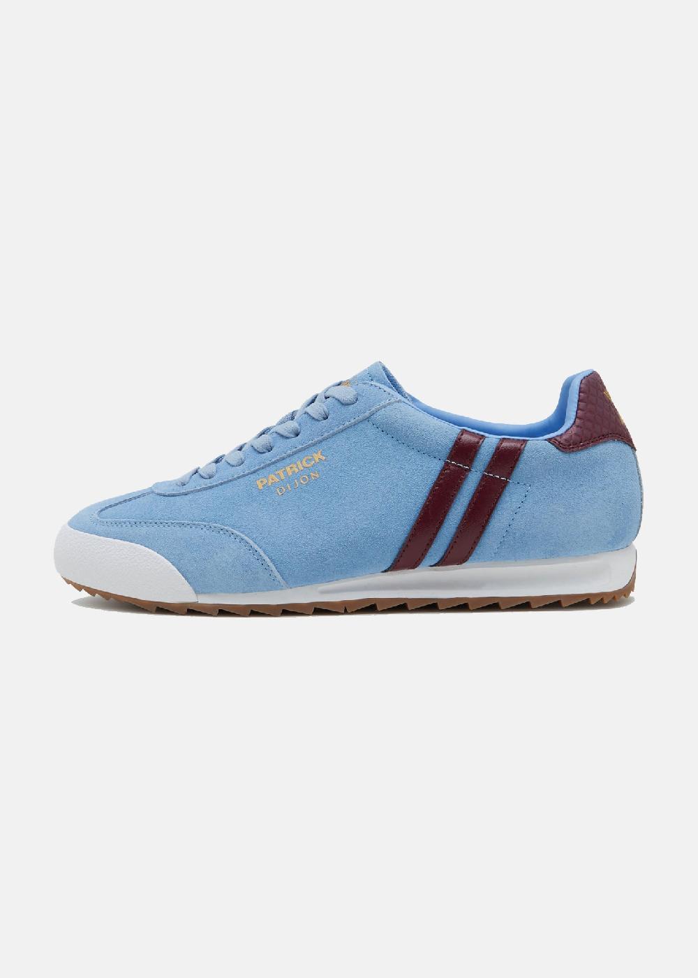 patrick Dijon Trainer - Sky Blue/Burgundy/White