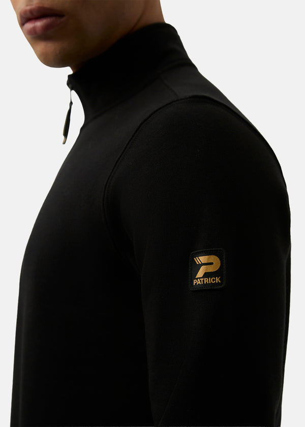 Patrick Harlem 1/4 Zip Top - Black