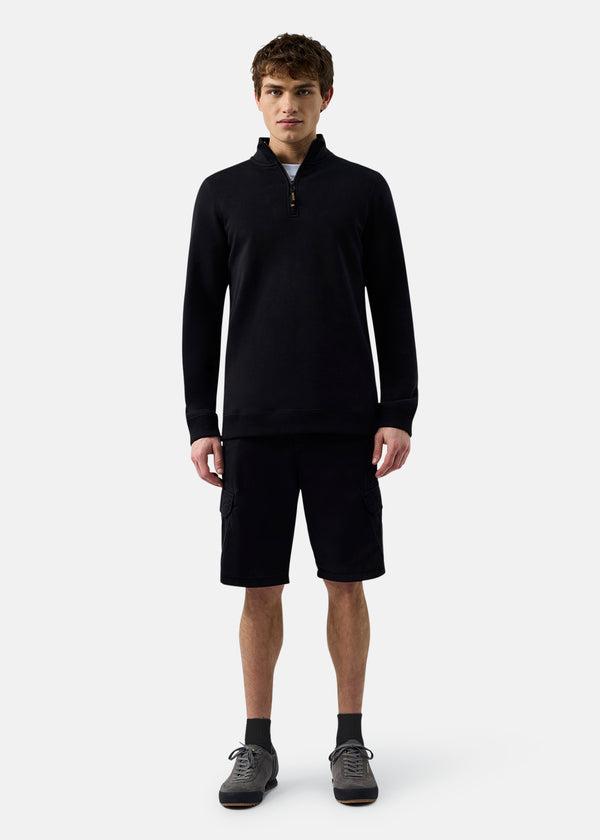 Patrick Harlem 1/4 Zip Top - Black
