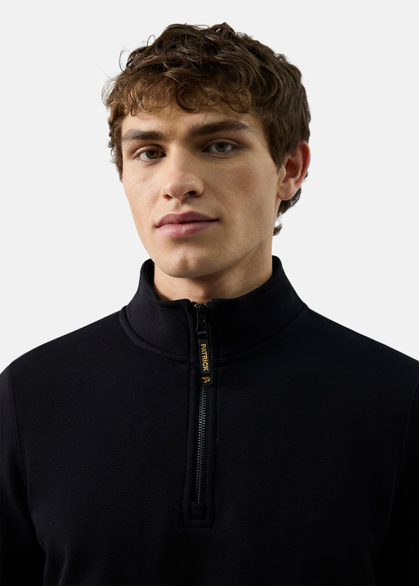 Patrick Harlem 1/4 Zip Top - Black