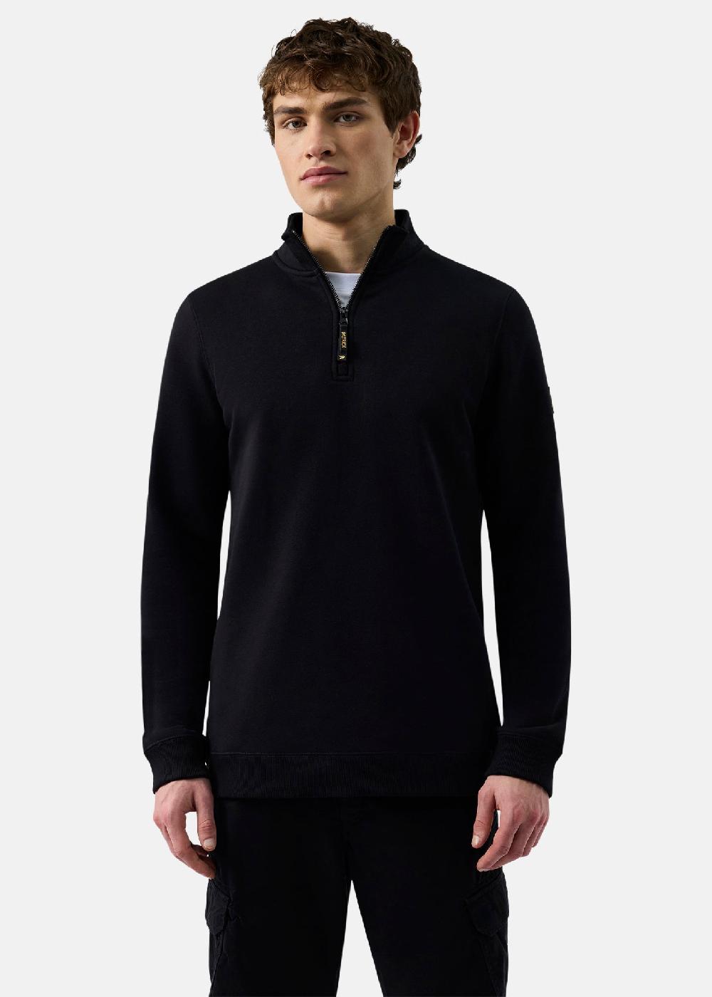 patrick Harlem 1/4 Zip Top - Black