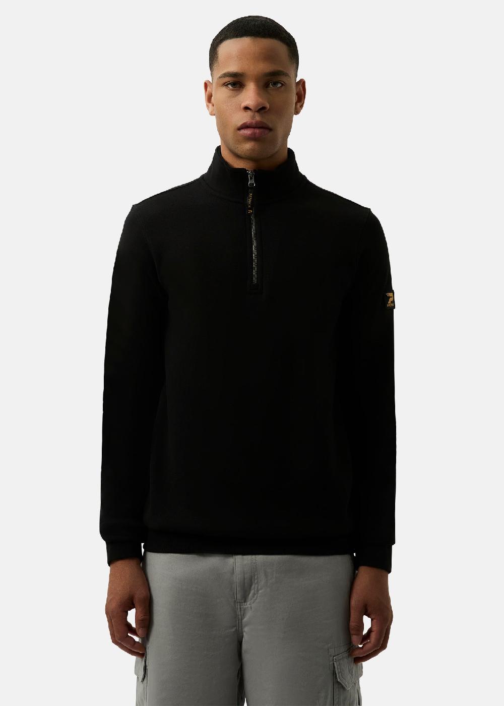 patrick Harlem 1/4 Zip top - Black