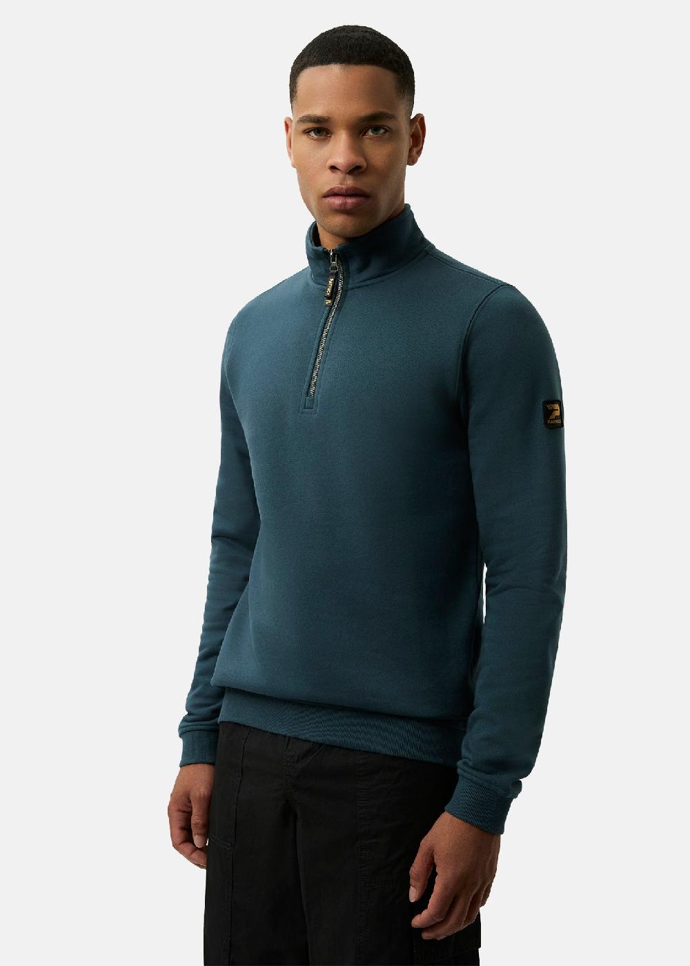 patrick Harlem 1/4 Zip top - Dark Blue