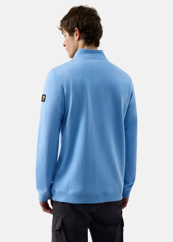 Patrick Harlem 1/4 Zip Top - Sky Blue