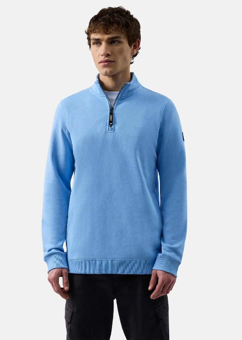 patrick Harlem 1/4 Zip Top - Sky Blue