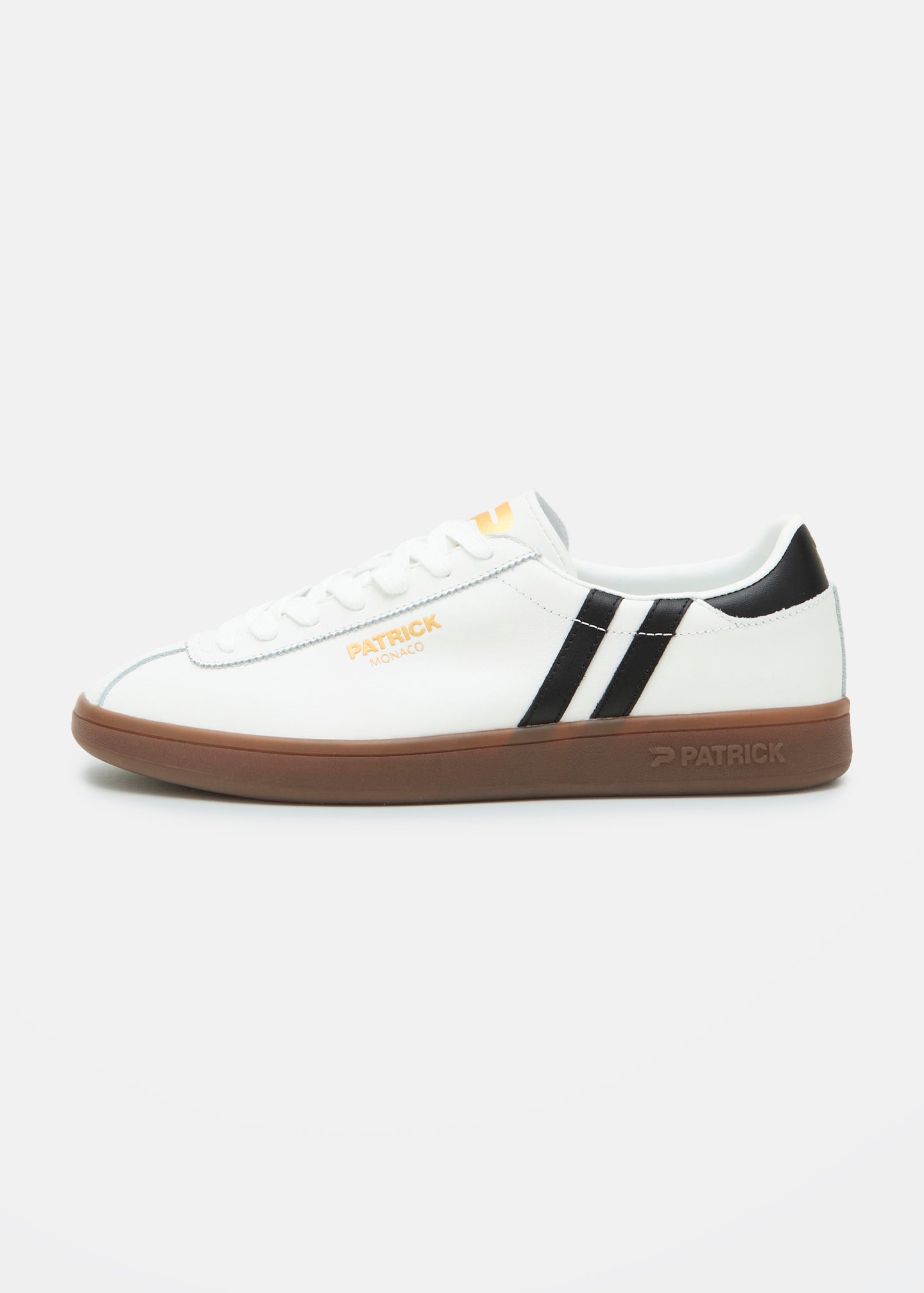 patrick Monaco Cupsole - White/Black/Dark Gum