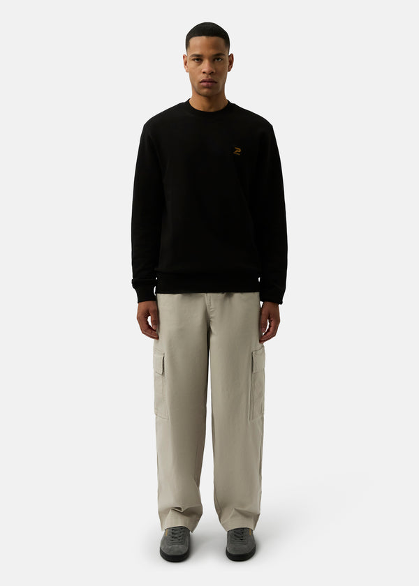Patrick Oscar Crew Sweat - Black