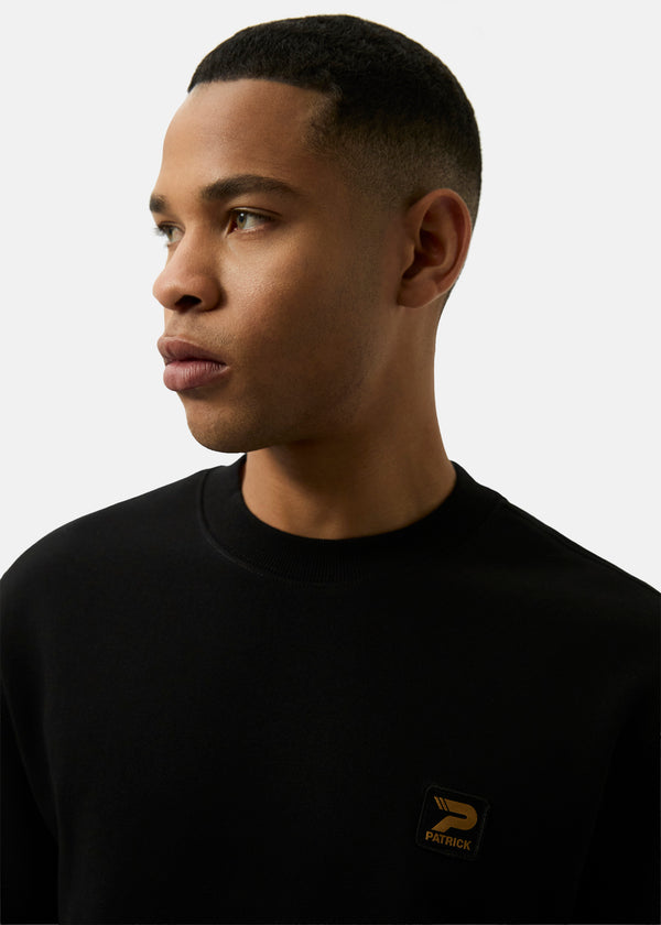 Patrick Oscar Crew Sweat - Black