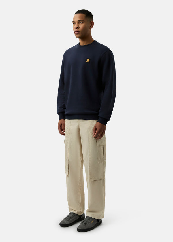 Patrick Oscar Crew Sweat - Navy