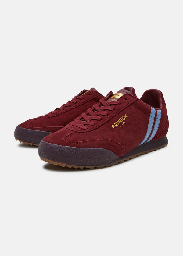 Patrick Rio Trainer - Burgundy/Sky Blue