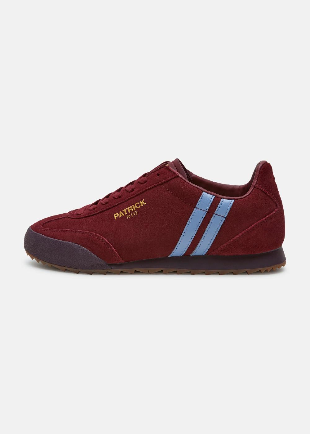 patrick Rio Trainer - Burgundy/Sky Blue