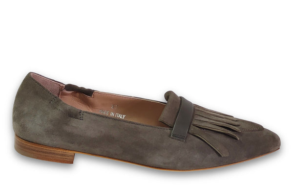 Patrizio Dolci Ballerina Alice Suede Lavagna