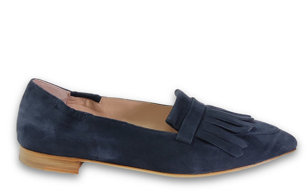 Patrizio Dolci Ballerina Alice Suede Navy