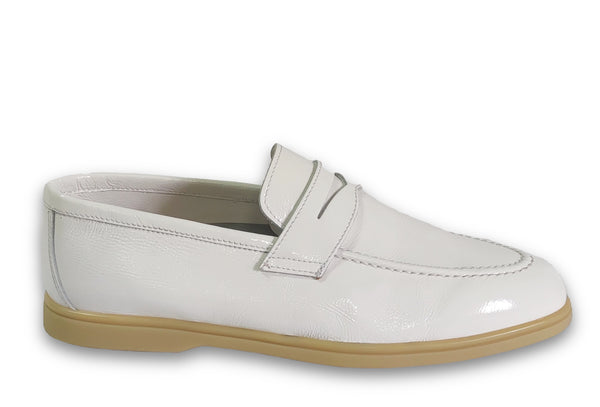 Patrizio Dolci Mocassin Tea White