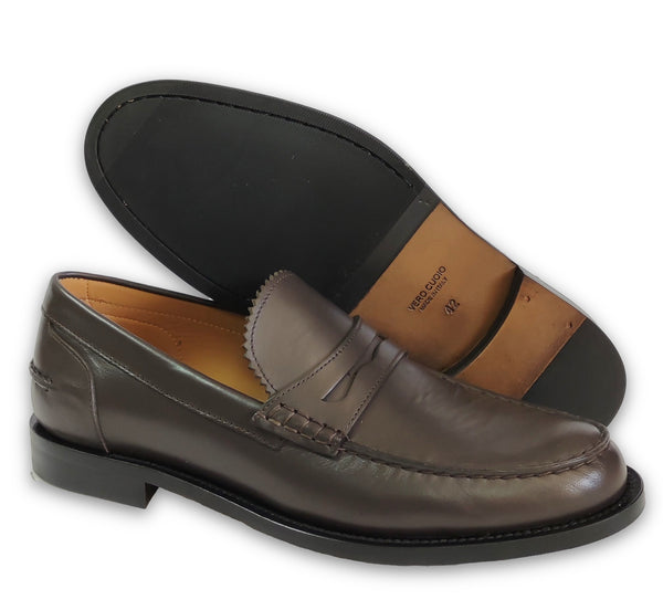 Patrizio Dolci Moccasin College Brown