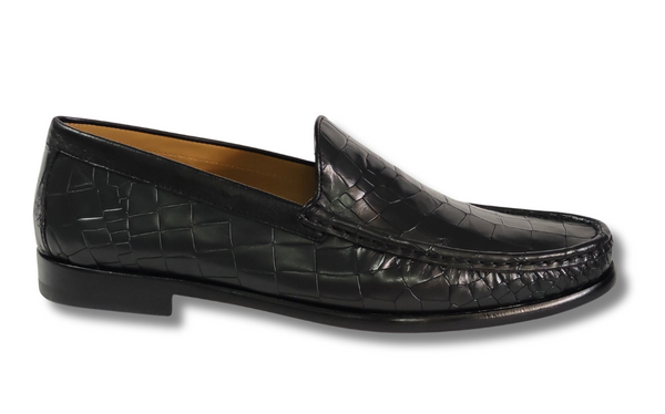 Patrizio Dolci Moccasin Leo Black