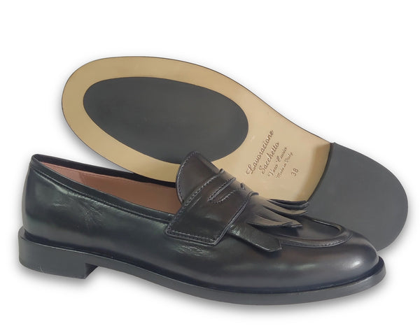 Patrizio Dolci Moccassin Gloria Navy Blue