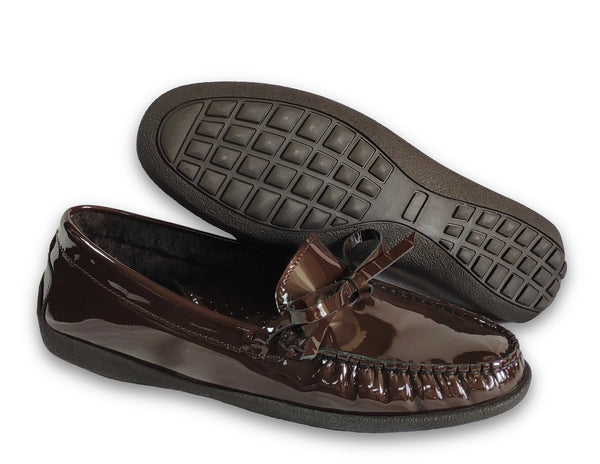 Patrizio Dolci Moccassin Tania Dark Brown&Fur