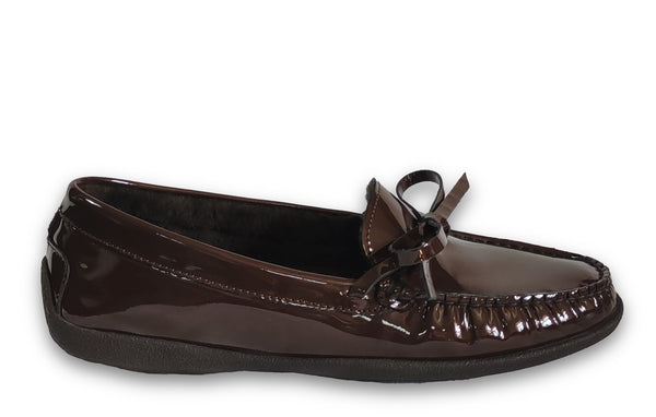 Patrizio Dolci Moccassin Tania Dark Brown&Fur