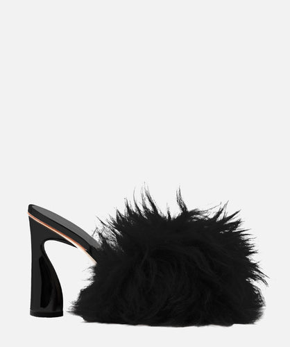 paul andrew ARC FLUFFY MULE black
