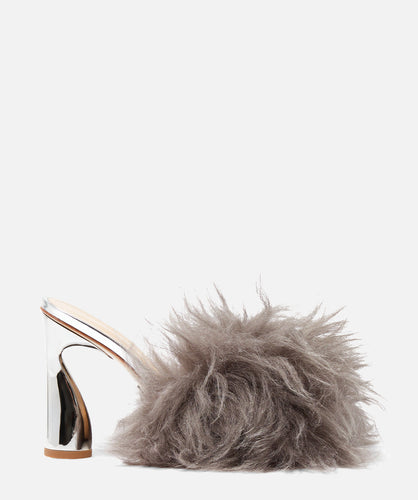 paul andrew ARC FLUFFY MULE silver