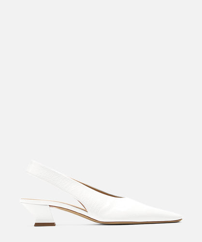 paul andrew CHISEL SLING SLINGBACK snowdrop