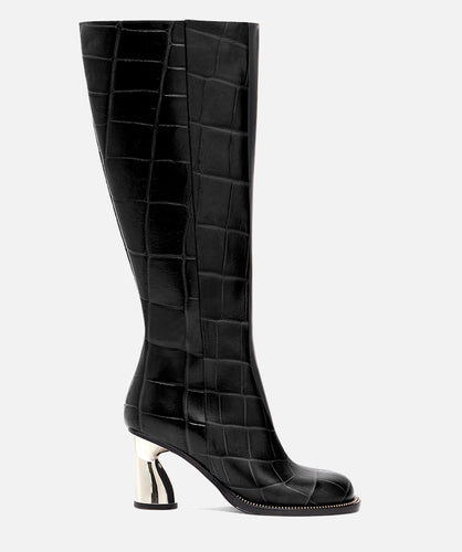 paul andrew DISK ZIP BOOT HIGH BOOT black