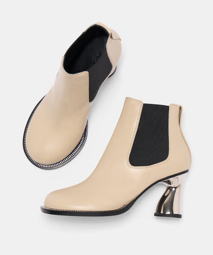 Paul Andrew DISK ZIP STRETCH ANKLE BOOT Sandstone