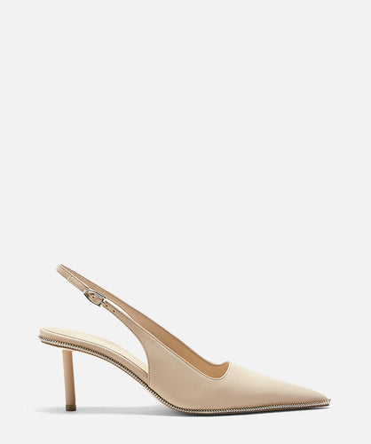 paul andrew SPIKE ZIP SLING SLINGBACK sandstone