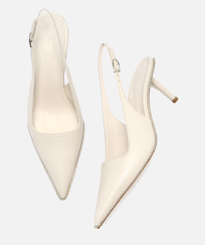 Paul Andrew SPIKE ZIP SLING SLINGBACK Snowdrop