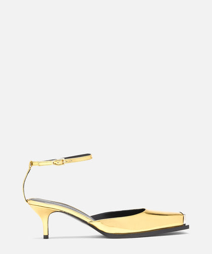 paul andrew STEEL TOE SANDAL SANDAL gold