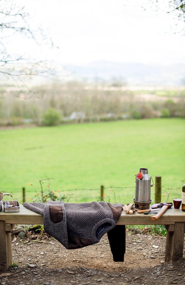 Paul James Mens Chunky British Wool Ribbed Shooting Jumper