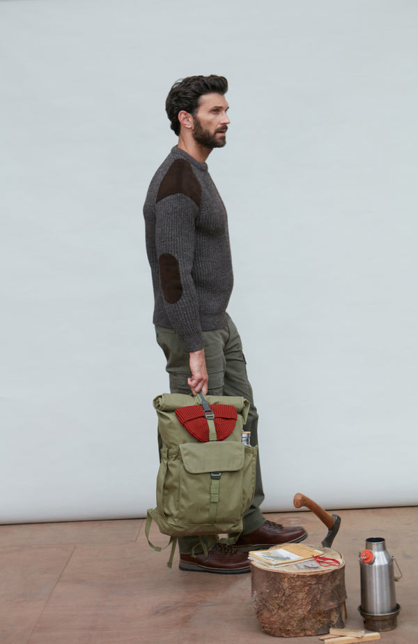 Paul James Mens Chunky British Wool Ribbed Shooting Jumper