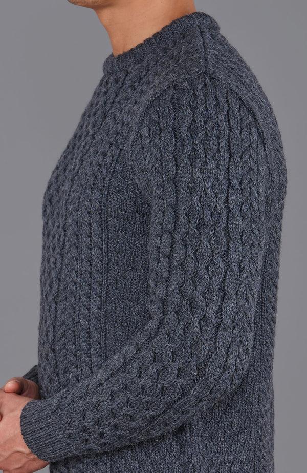 Paul James Mens Fisherman's British Wool Cable Jumper