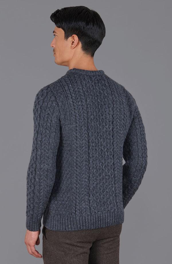 Paul James Mens Fisherman's British Wool Cable Jumper