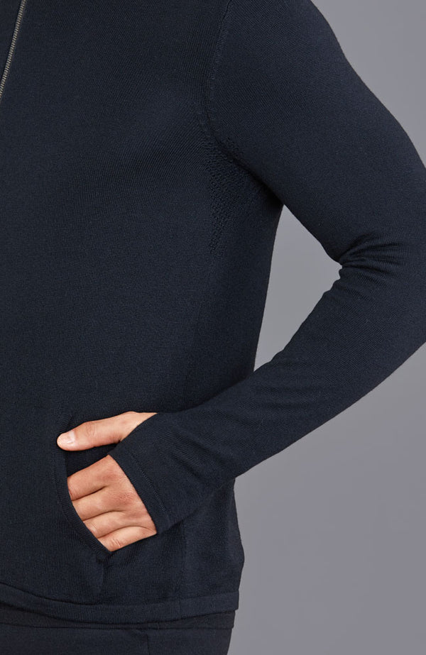 Paul James Mens Heavyweight Merino Activewear Hooded Jumper