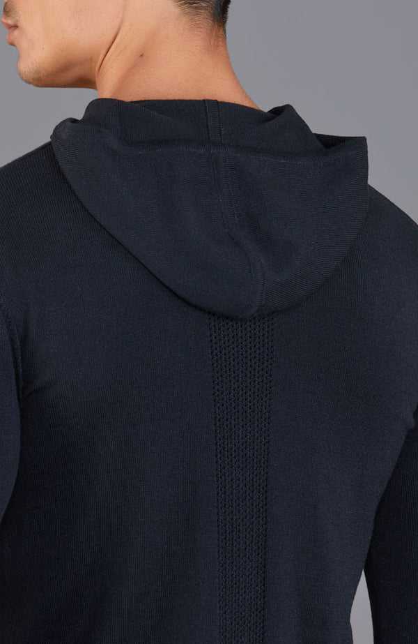 Paul James Mens Heavyweight Merino Activewear Hooded Jumper