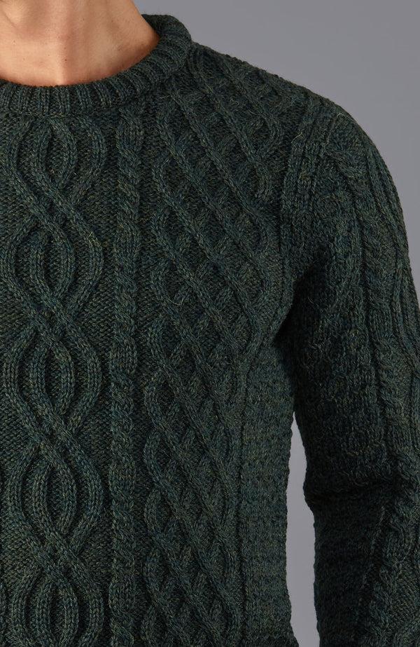 Paul James Mens Jarvis British Wool Aran Cable Sweater