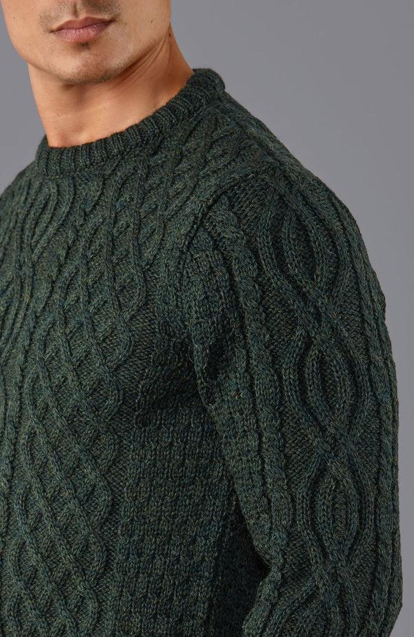 paul james Mens Jarvis British Wool Aran Cable Sweater