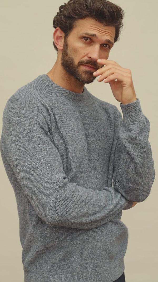 Paul James Mens Lightweight Cotton Fisherman Rib Jumper