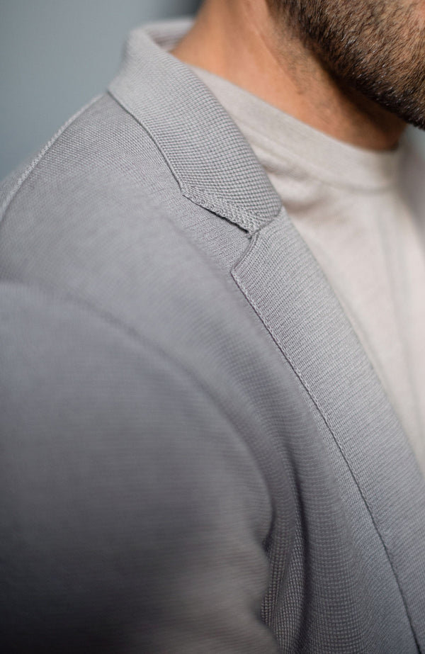 Paul James Mens Lightweight Mercerised Cotton Knitted Blazer